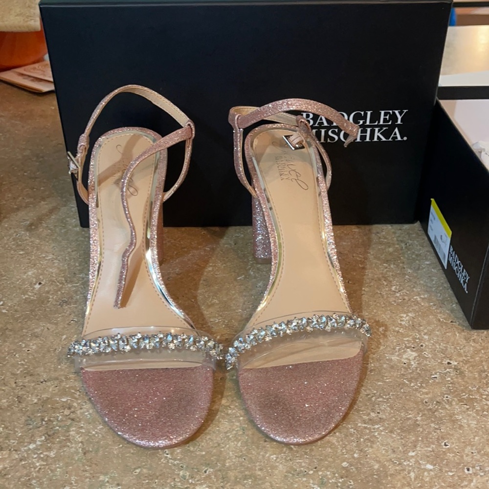Rose Gold Badgley Mischka Heels